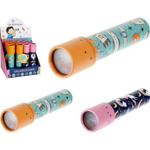 Kaleidoszkóp optikai játék, 4 x 19 cm, 2 féle, 19405