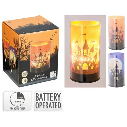 Halloween lámpa LED.es, 15 cm többféle - 19422