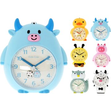 Állatos ébresztőóra, 6 féle, 19428