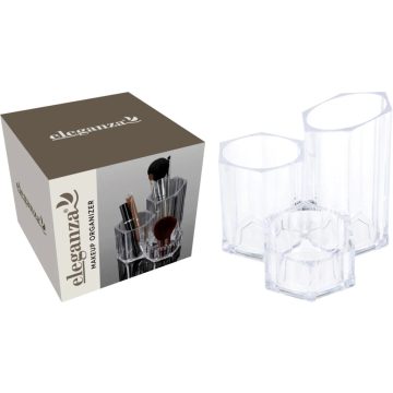 Make-up tartó, műanyag, 19447