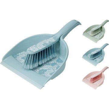 Műanyag lapát kefével, 3 féle, 19460