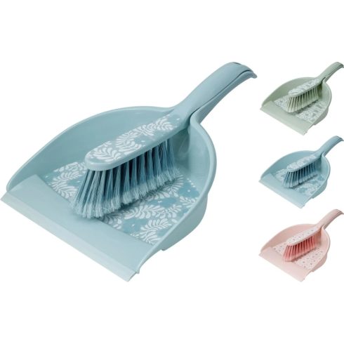 Műanyag lapát kefével, 3 féle, 19460