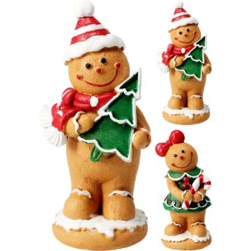 Kari mézeskalács figura dísz, 12 cm, 2 féle, 19463