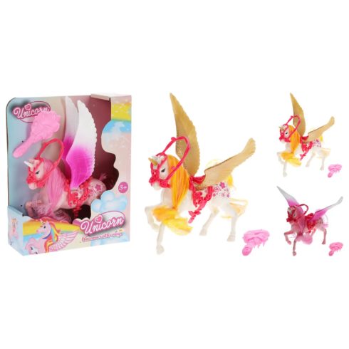 Unikornis kiegészítőkkel dobozban, 12 cm - 19530