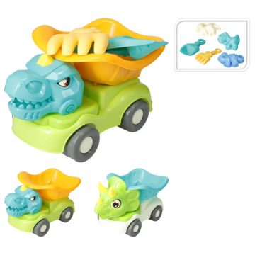 Dömper + homokozó szett dinós - 19535