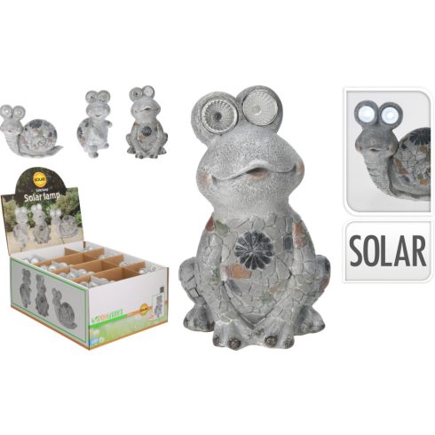 Napelemes állat figura lámpa, 3 féle, 19544