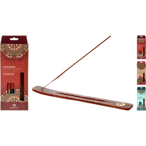 Füstölő szett tartóval, 90 darabos, 19558