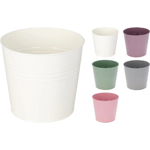 Virág kaspó, fém, 5 féle, 19583