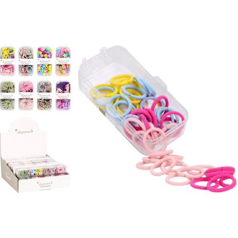 Hajdísz szett műanyag dobozban, 8 féle, 19679