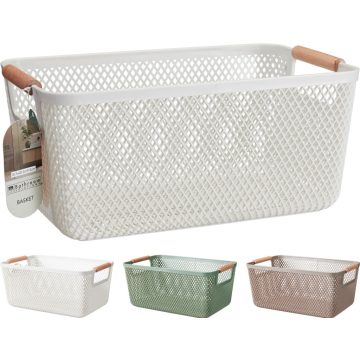 Kosár, műanyag, 36 x 16 x 23 cm, 3 féle, 19691
