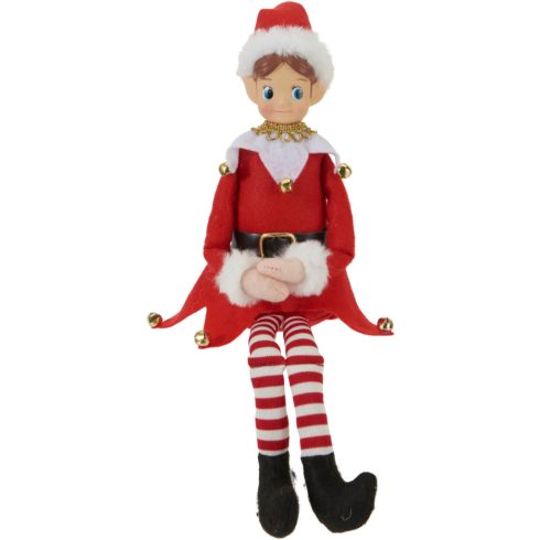 Elf figura kari ruhában, ülő, 25 cm, 2 féle, 19736