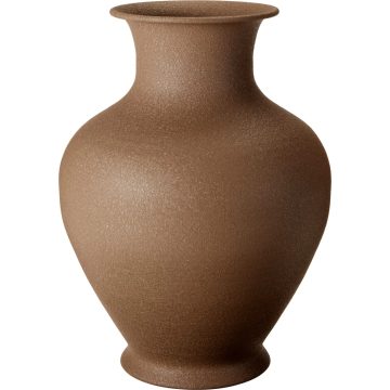 Váza, fém, barna, 31 cm, 19791