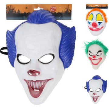Halloween maszk, bohóc, 3 féle, 19815