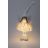Angyal lány figura, LED-es, fehér, 50 cm, 19832