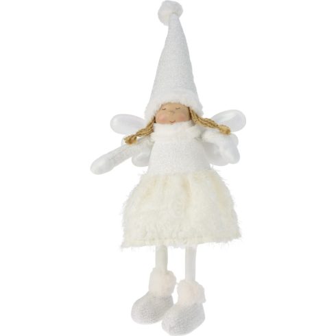 Angyal lány figura, LED-es, fehér, 69 cm, 19833