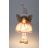 Angyal lány figura, LED-es, pink, 50 cm, 19835