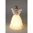 Angyal lány figura, LED-es, fehér, 36 cm, 19836