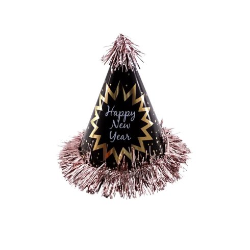 Happy New Year feliratos, extra boás parti kalap, 22143