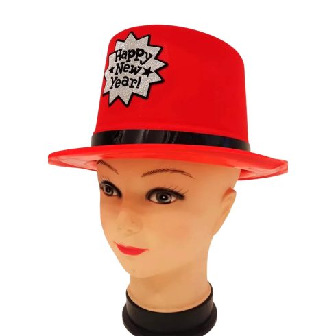 Happy New Year feliratos cilinder kalap, 22155