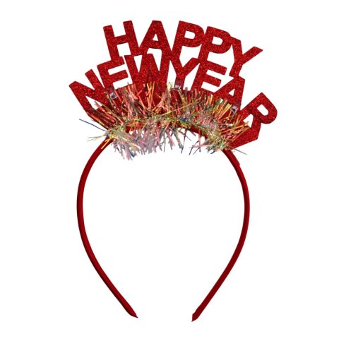 Happy New Year feliratos,  világító fejdísz, 22172