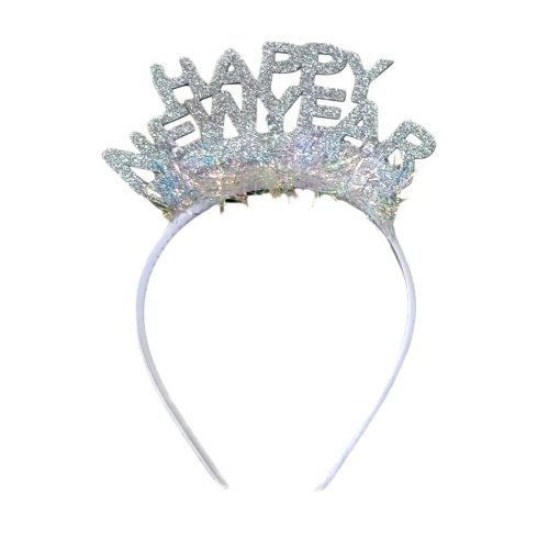 Happy New Year feliratos,  világító fejdísz, 22172