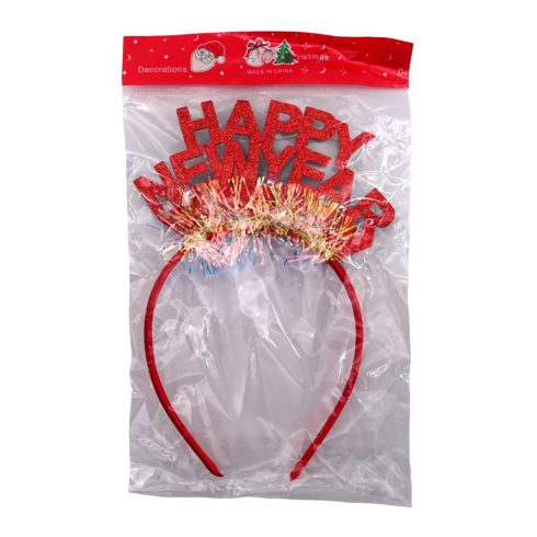 Happy New Year feliratos,  világító fejdísz, 22172