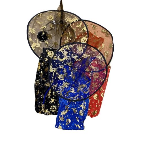 Varázsló jelmez szett, köpeny + kalap, 70 cm, 22262