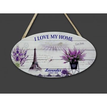 Virágos tábla, ovális, 2 féle, 23433