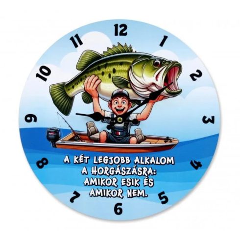 Falióra, horgász, 30 cm, 23472