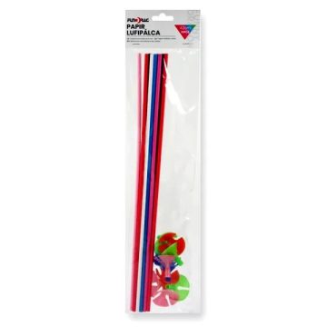   Papír lufipálca színes csészével, 10 + 10 darabos csomag, 42 cm, 23486