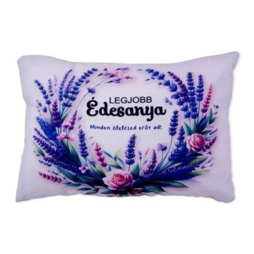   Legjobb Édesanya feliratos díszpárna, tégla, 35 x 25 cm, 23548