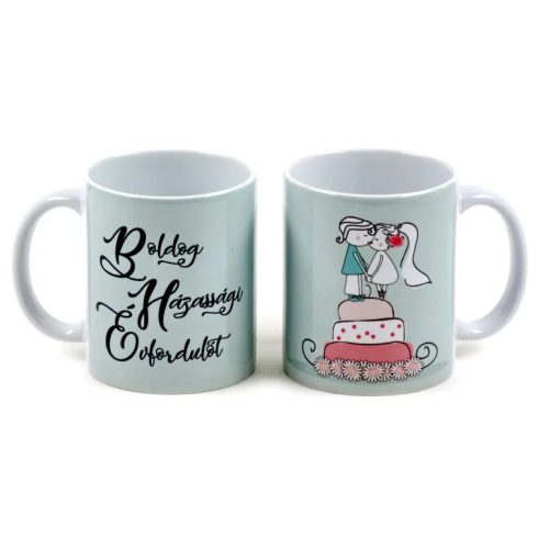 Bögre, Boldog Házassági Évfordulót feliratos, 23578