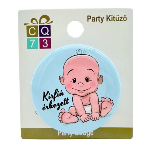 Parti pitűző, kisfiú érkezett - 23646