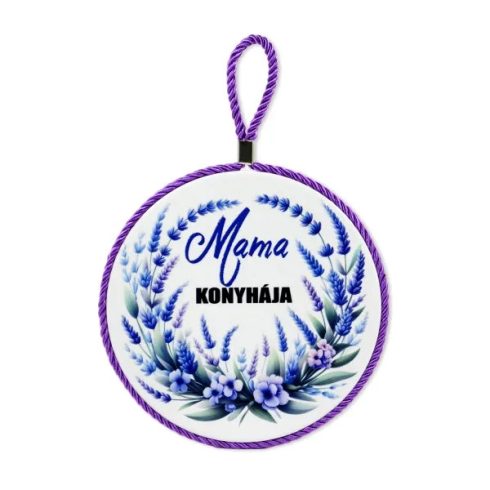 Edényalátét, mama konyhája feliratos, 17 x 19 cm, 23689