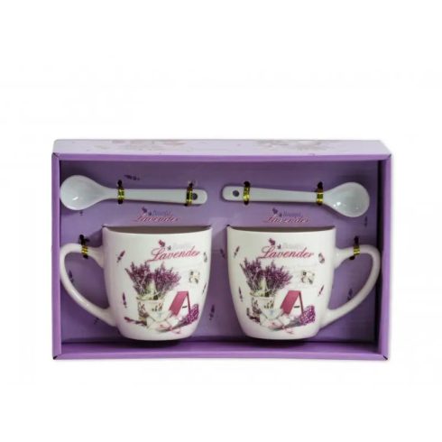 Bögre szett 2 db-os levendulás - 23695