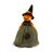   Halloween dekoráció, macska, szellem, tökfej, 21 cm, 24018