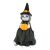 Halloween dekoráció, macska, szellem, tökfej, 21 cm, 24018