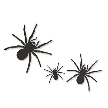   Halloween-i dekoráció - pók szett - öntapadós - fekete - 30 db - 24019