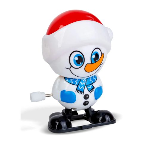 Felhúzható ugráló, lépegető hóember, 24036