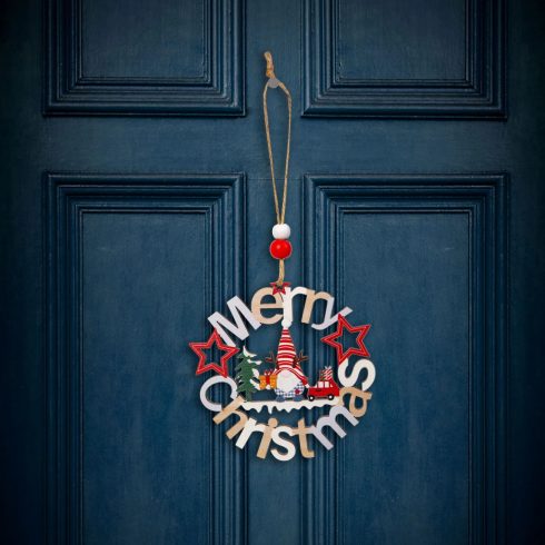 Karácsonyi dekoráció, manó, 11 cm, 24038