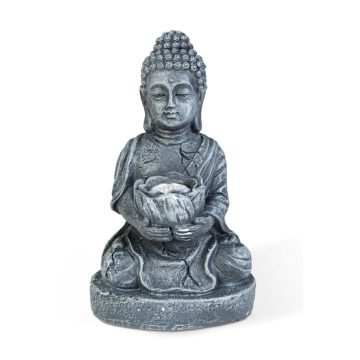 Buddha napelemes LED lámpa, 12 x 19 cm, 24076