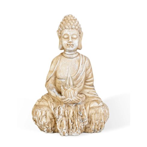 Buddha napelemes LED lámpa, 12 x 19 cm, 24076