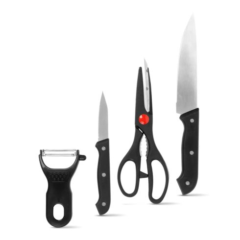 Konyhai késkészlet hámozóval és ollóval, 24092