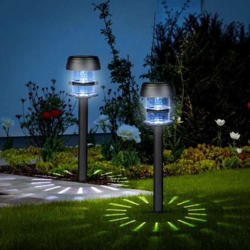 Napelemes lámpa, 7 x 40 cm, leszúrható, 1 fehér LED-es, 24096