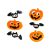 Halloween gél ablakmatrica szett, 15 x 50 cm, 2 féle, 24148