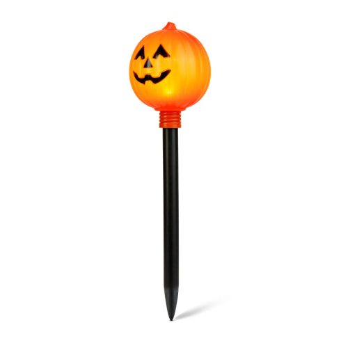 Halloween leszúrható tök lámpa, elemes, 9 x 34 cm, 24149