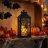   Halloween pislákoló pók lámpás, elemes, 14 x 30 cm, 24151