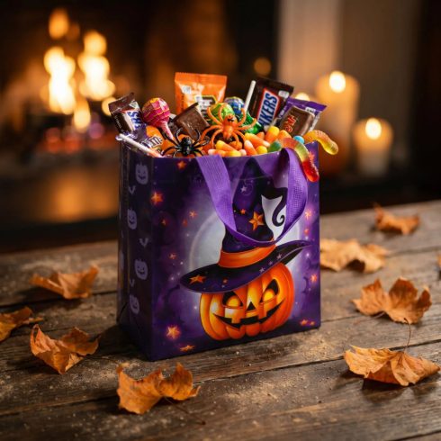 Halloween táska, 22 x 23 x 11 cm, 4 féle, 24152