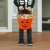 Halloween műanyag vödör, tök, 20 x 15 cm, 24159
