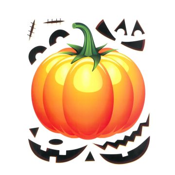 Halloween matrica szett, tök, 24161